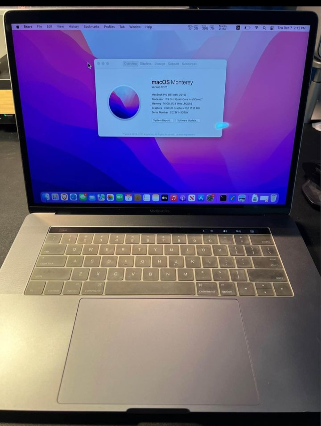 Macbook 15" touchbar