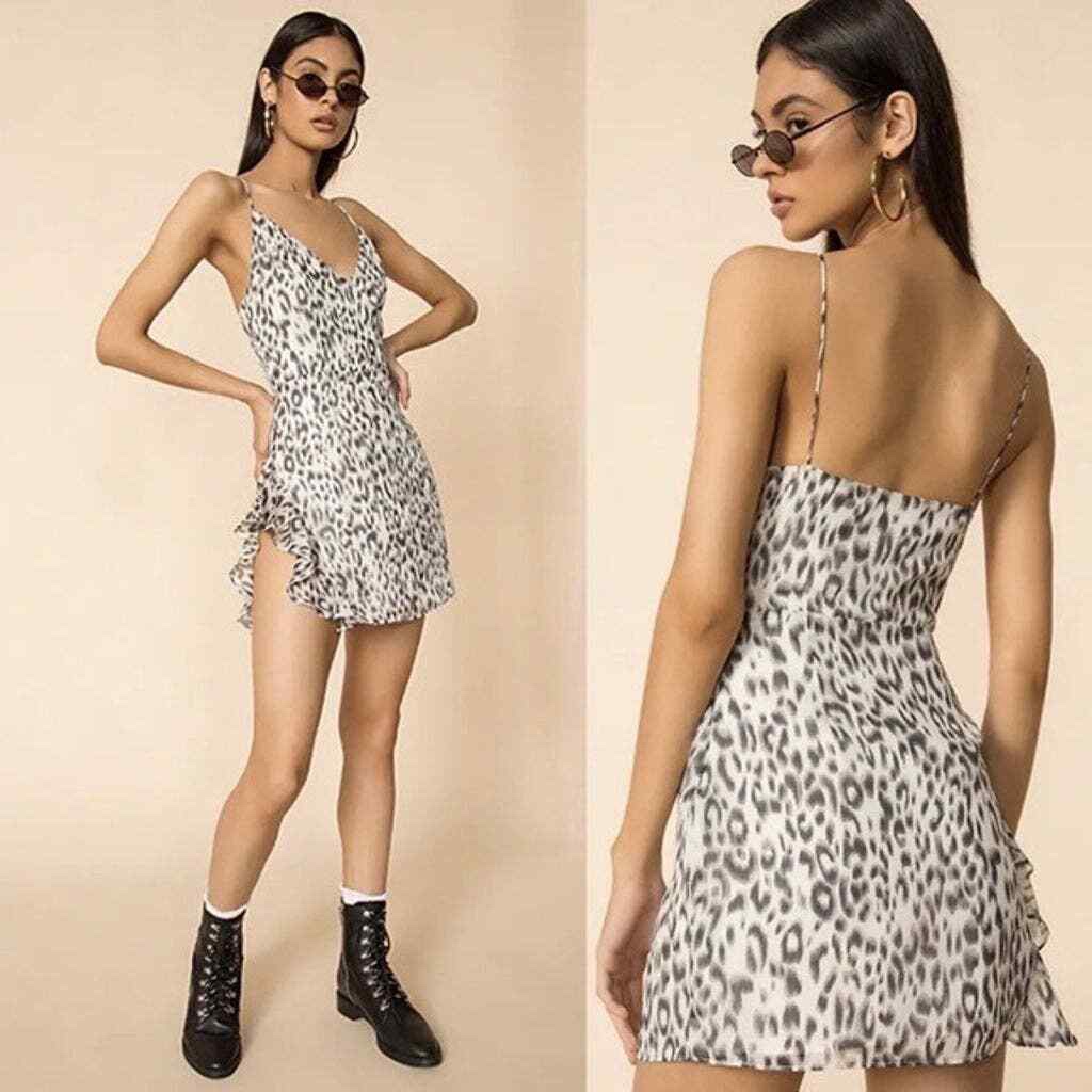 FINAL SALE/ leopard minidress