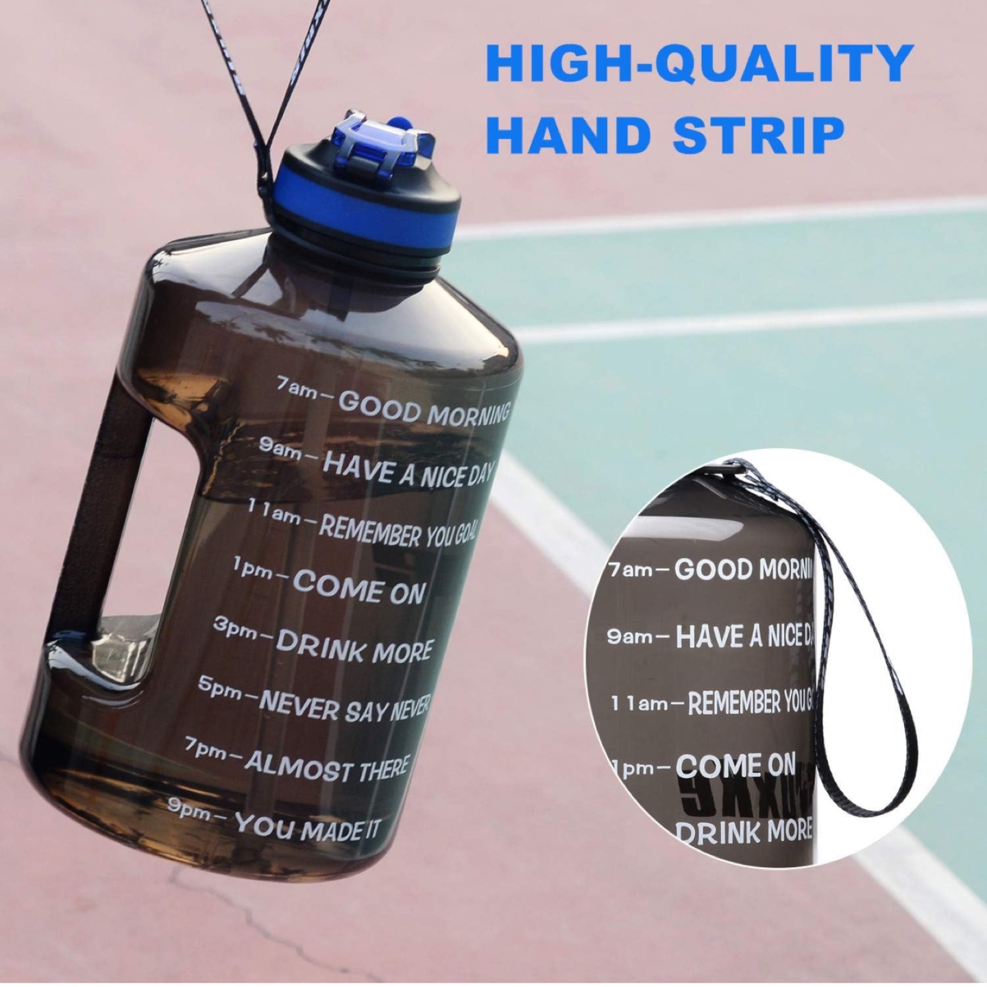 Drinking Water Bottle-128oz Motivational Water Bottle - photo 3