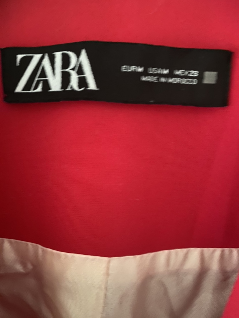 ZARA LAPELLESS FITTED BLAZER SZ M image indicator(4)