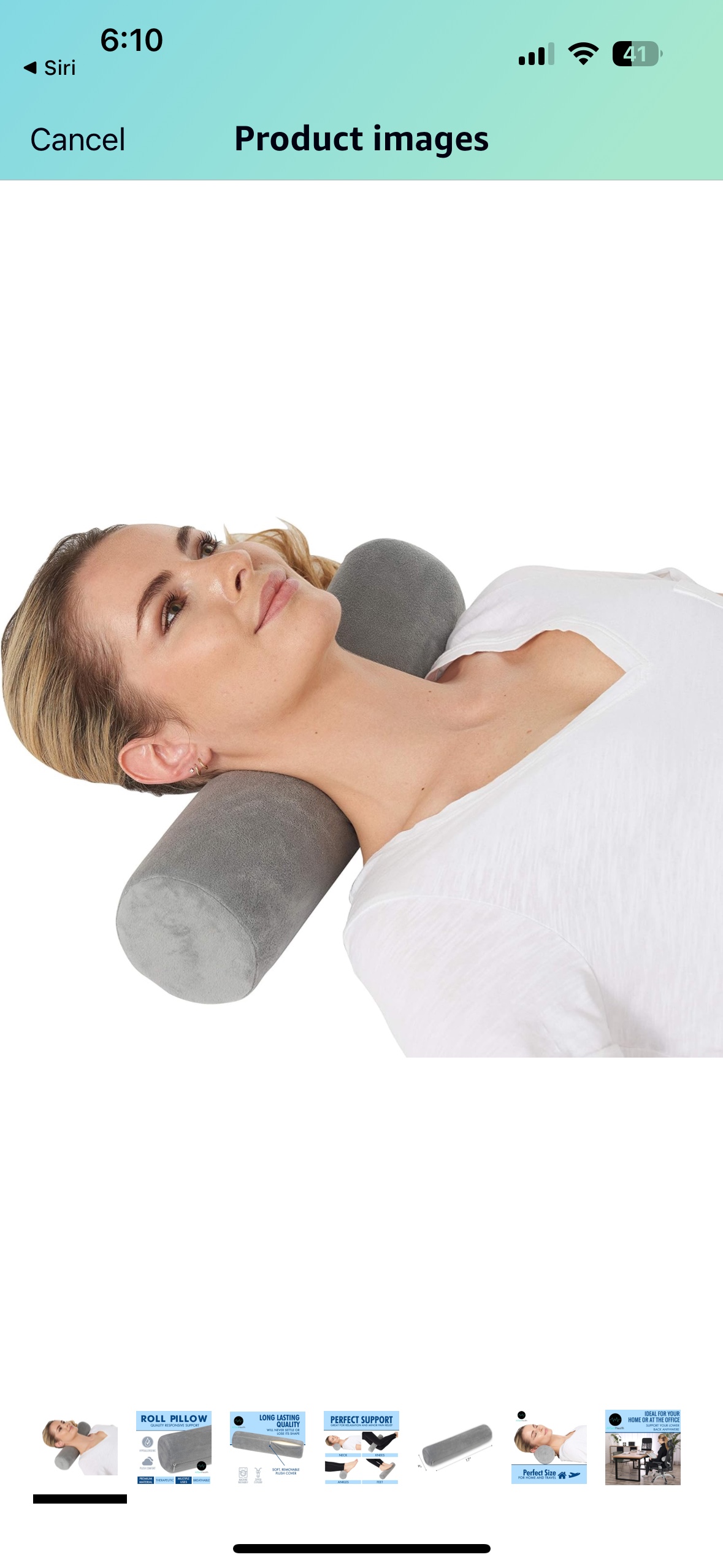 Memory foam cervical pillow