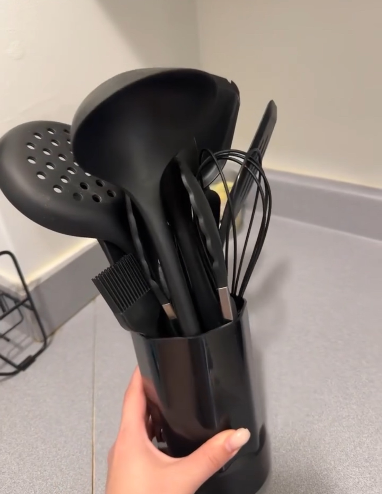 Silicone Cooking Utensils Set - 446°F Heat Resistant