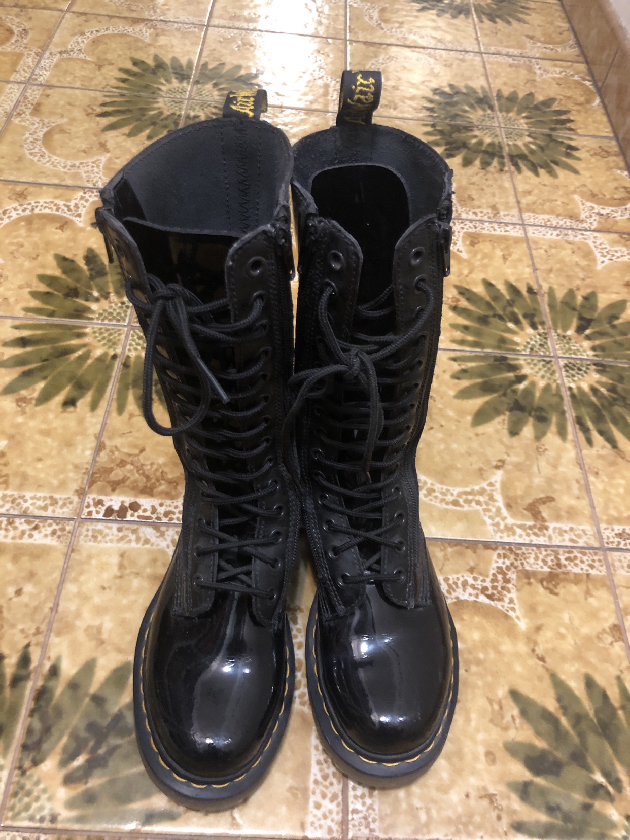 Tall black Dr. Marten boots image indicator(3)