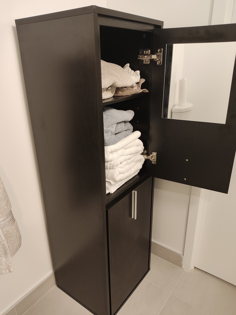 Small cabinet, bathroom closet