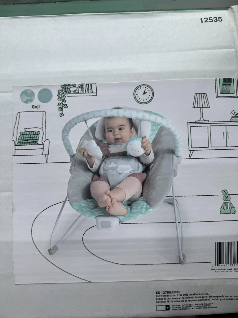 baby vibration deluxe bouncer - photo 2