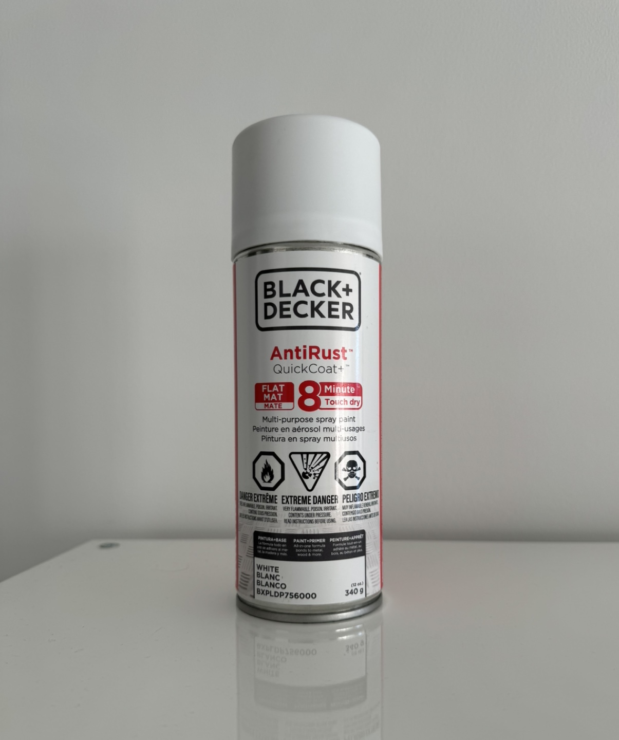 Black + Decker multipurpose spray paint in white thumbnail