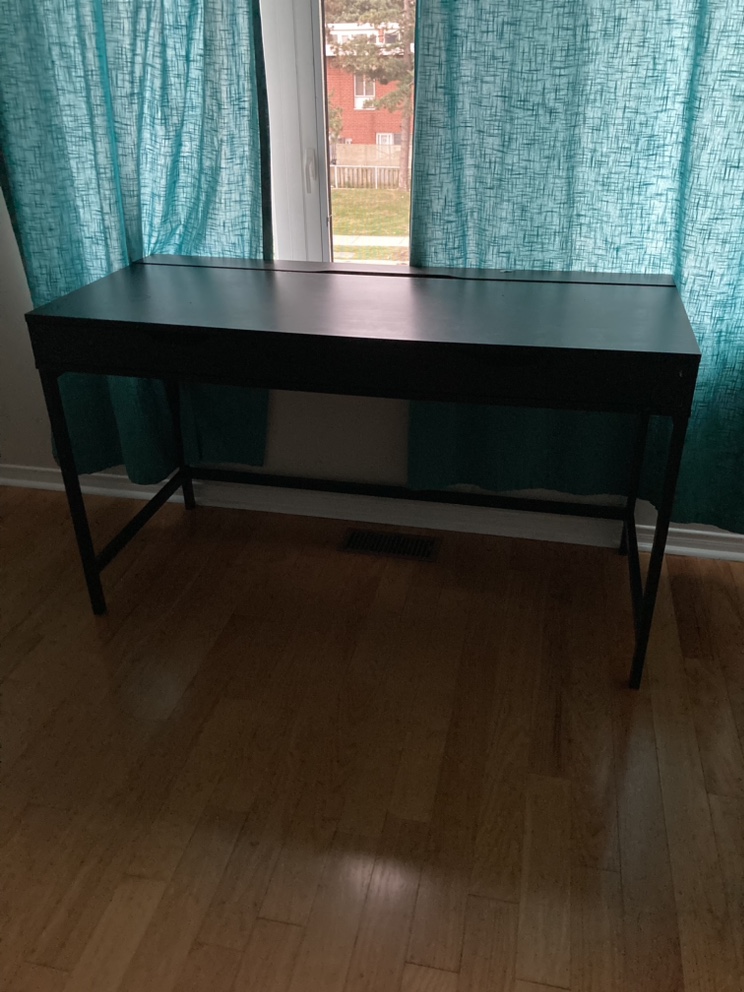 IKEA Alex desk with chair thumbnail