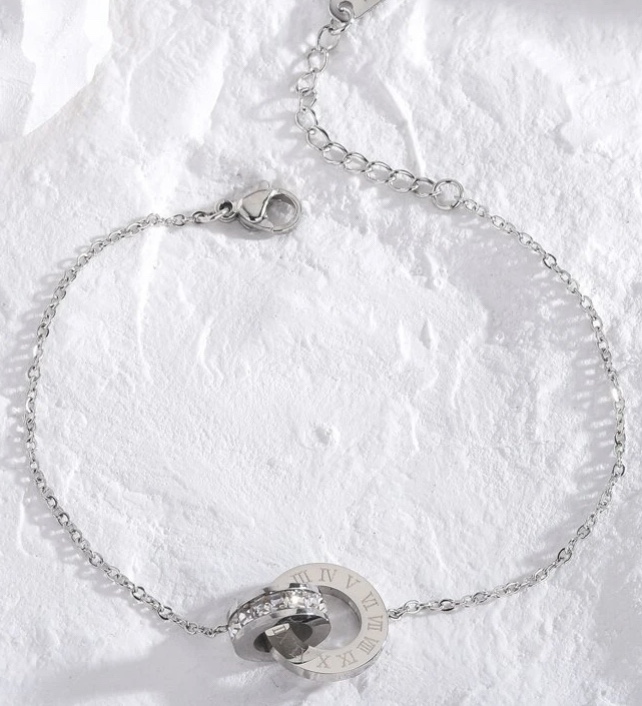 Rhinestone Decor Chain Bracelet image indicator(5)