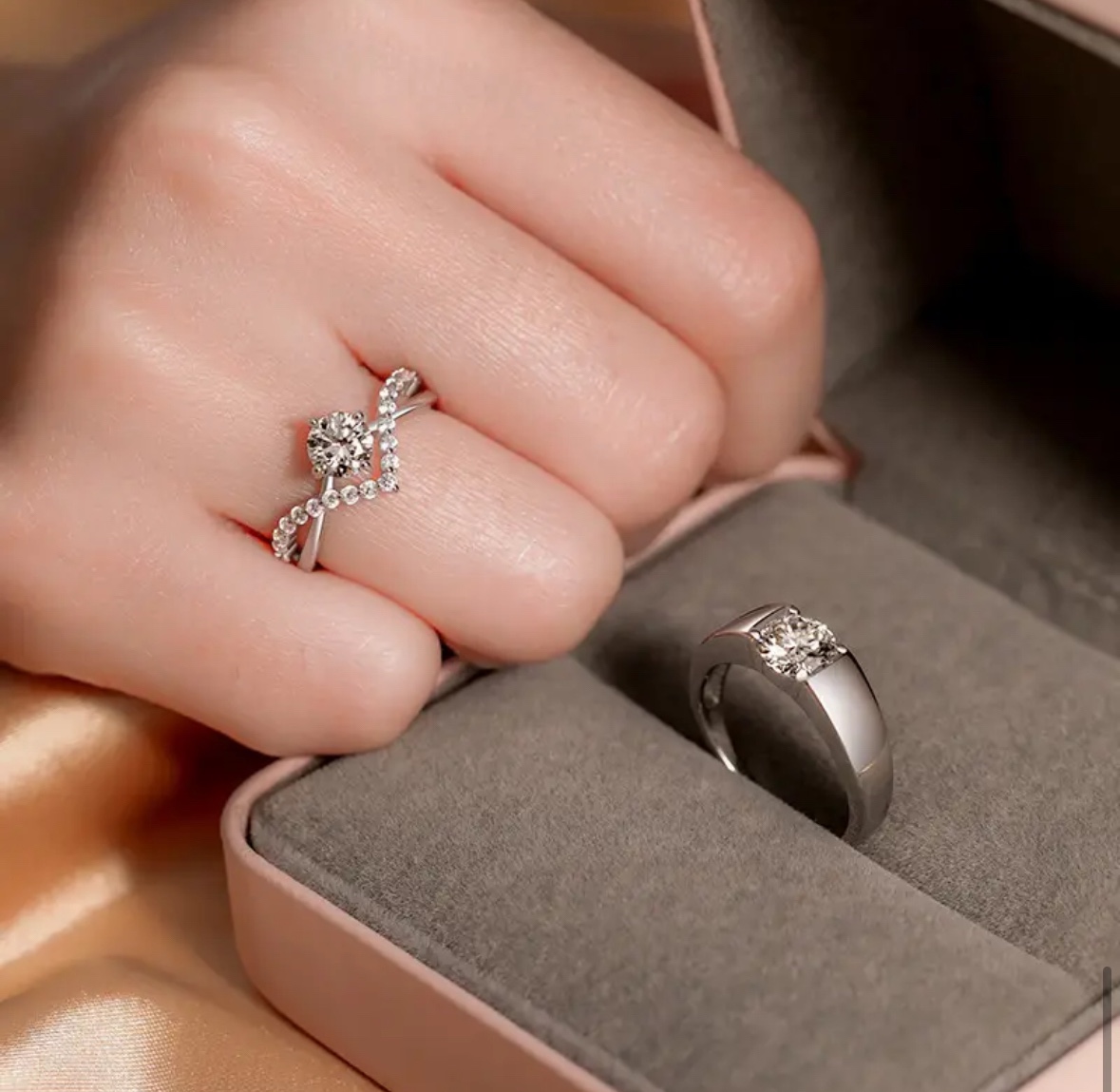 14 k plated ring set - photo 2