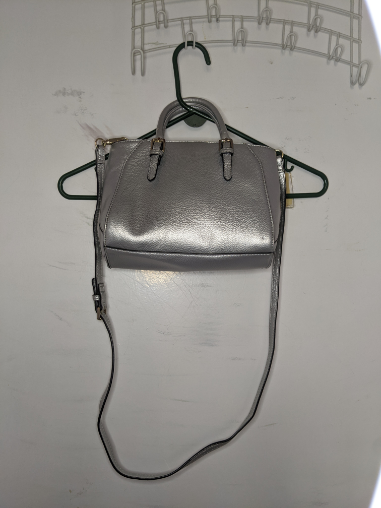 Guess Sissi Rectangular Silver Purse Crossbody Shoulder Hand Bag image indicator(2)