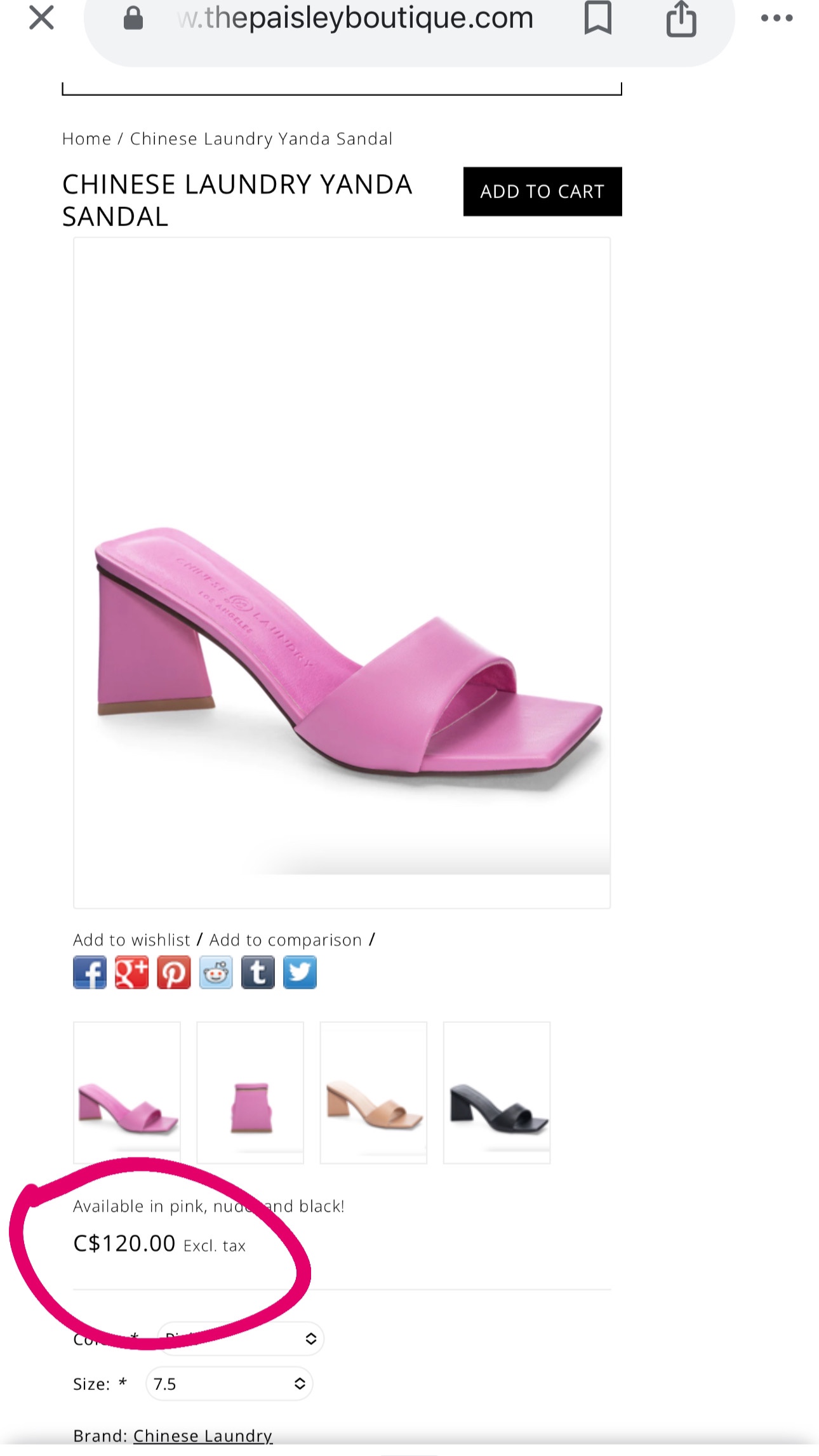 CHINESE LAUNDRY YANDA SANDAL