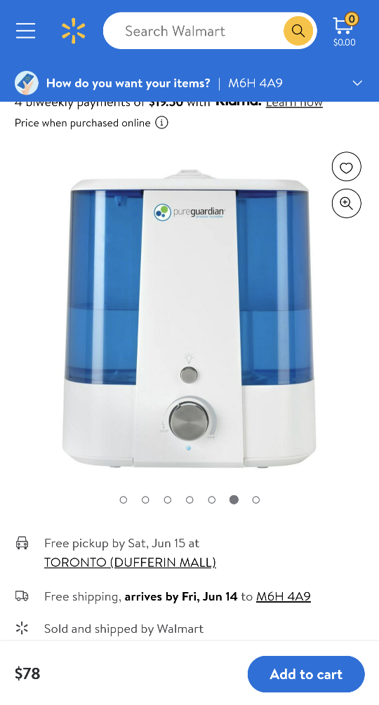 PureGuardian Ultrasonic Cool Mist Humidifier