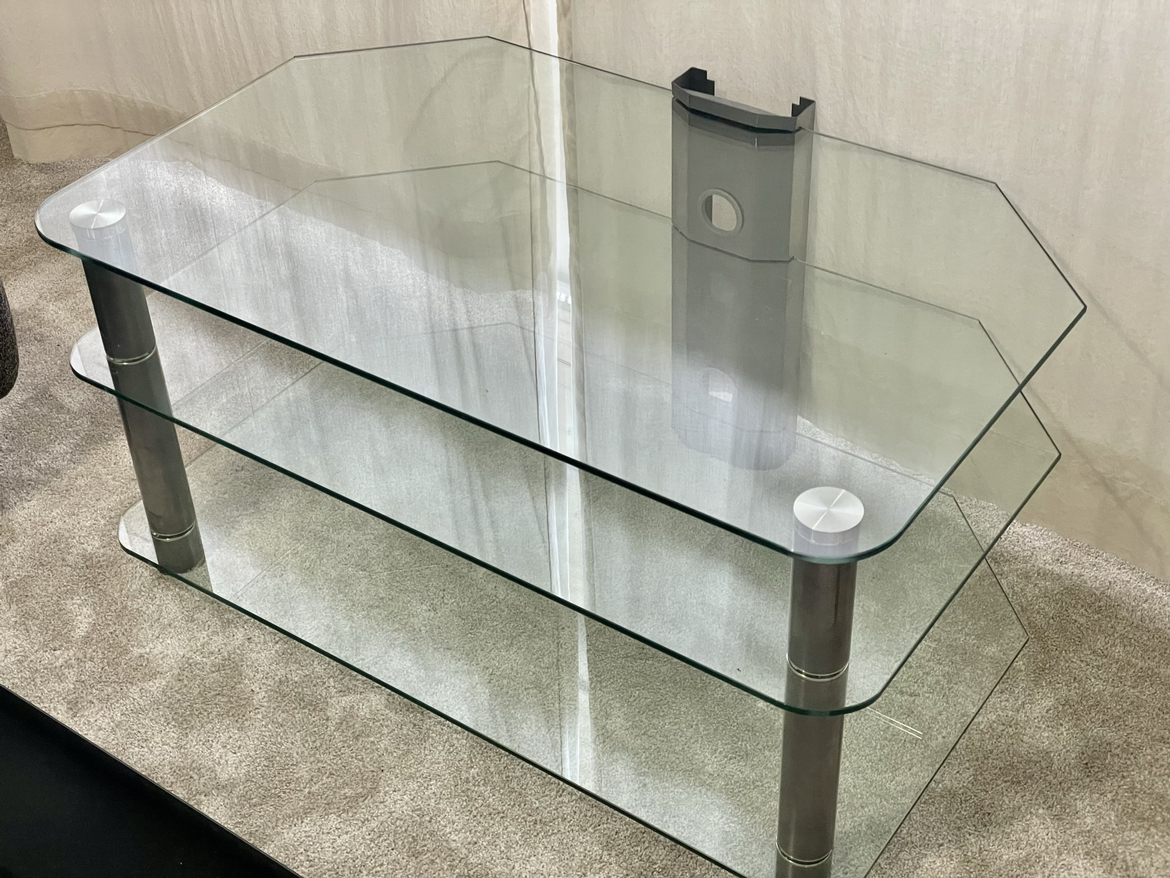 Glass coffee table