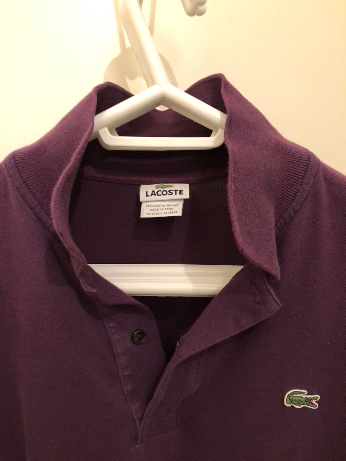 📸Lacoste Purple Classic Polo Shirt image indicator(4)