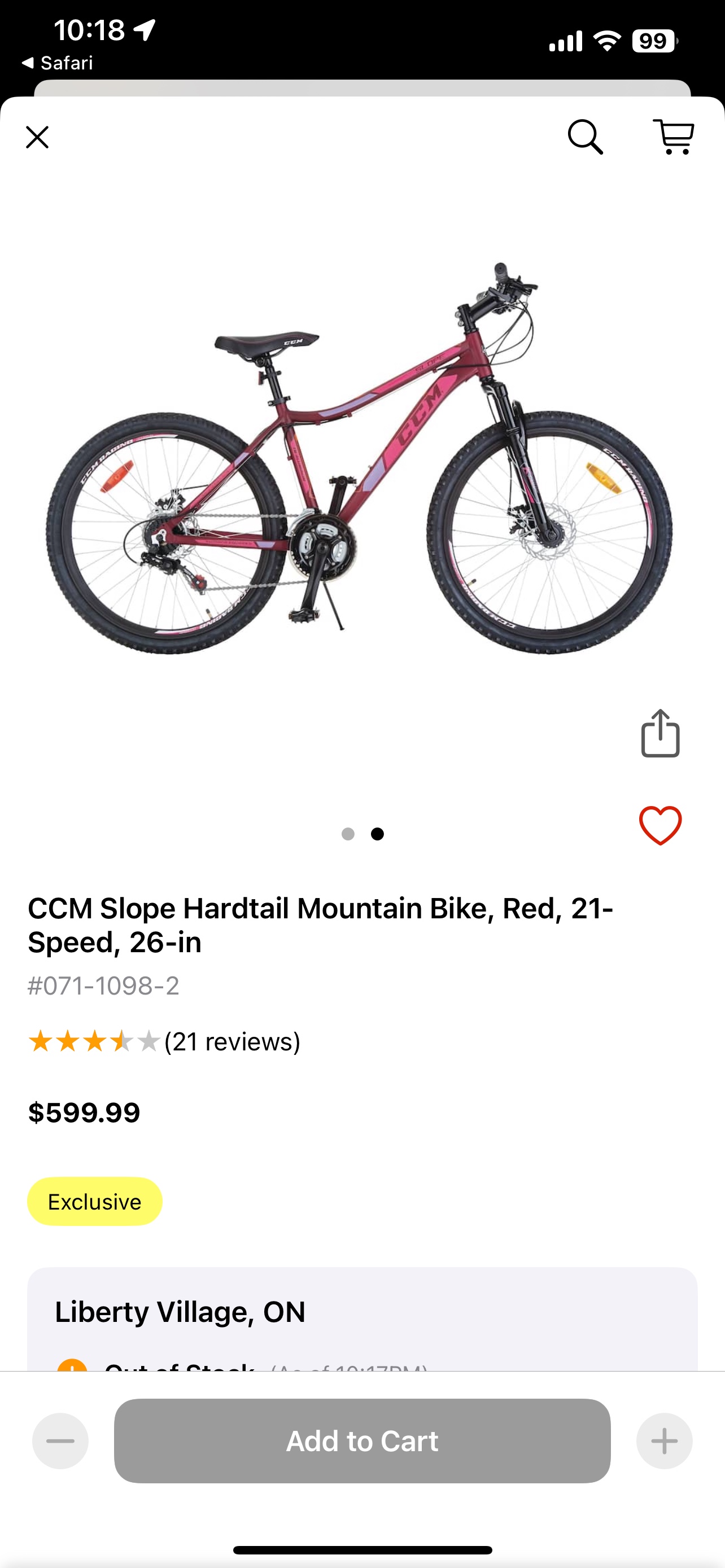 Ccm mountain bike barely use🧡 thumbnail