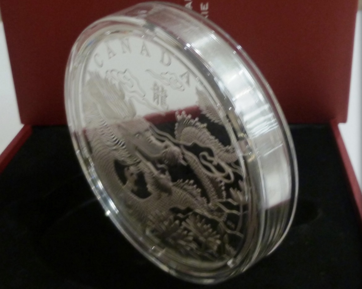 2012 Year of the Dragon Pure Silver Coin image indicator(3)