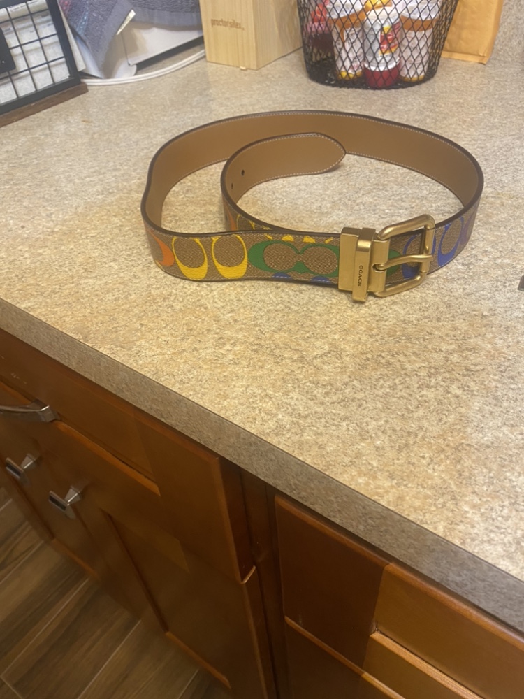 Authentic Coach pride belt unisex