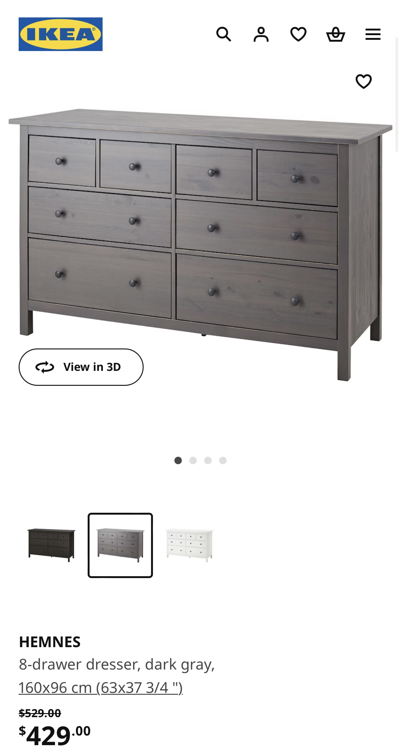 Ikea Hemnes dresser - photo 3