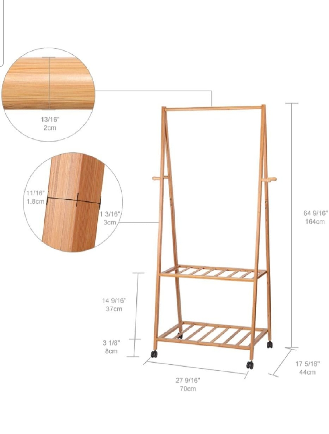 shoe rack with coat hanger - photo 3