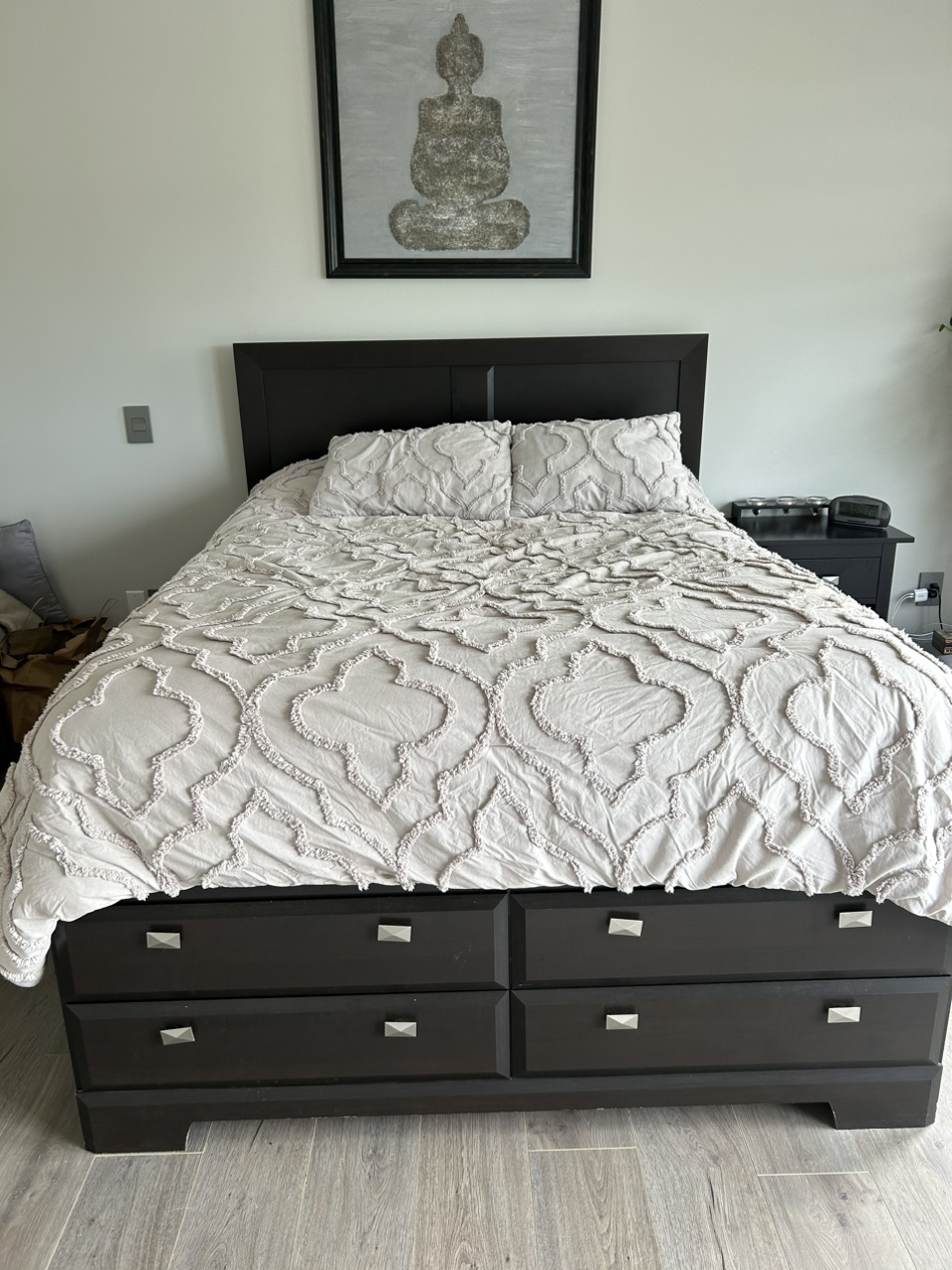 Queen storage bed