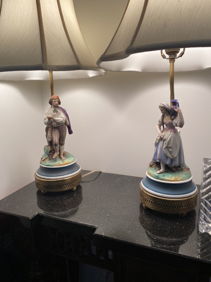 Vintage Porcelain Lamps * thumbnail