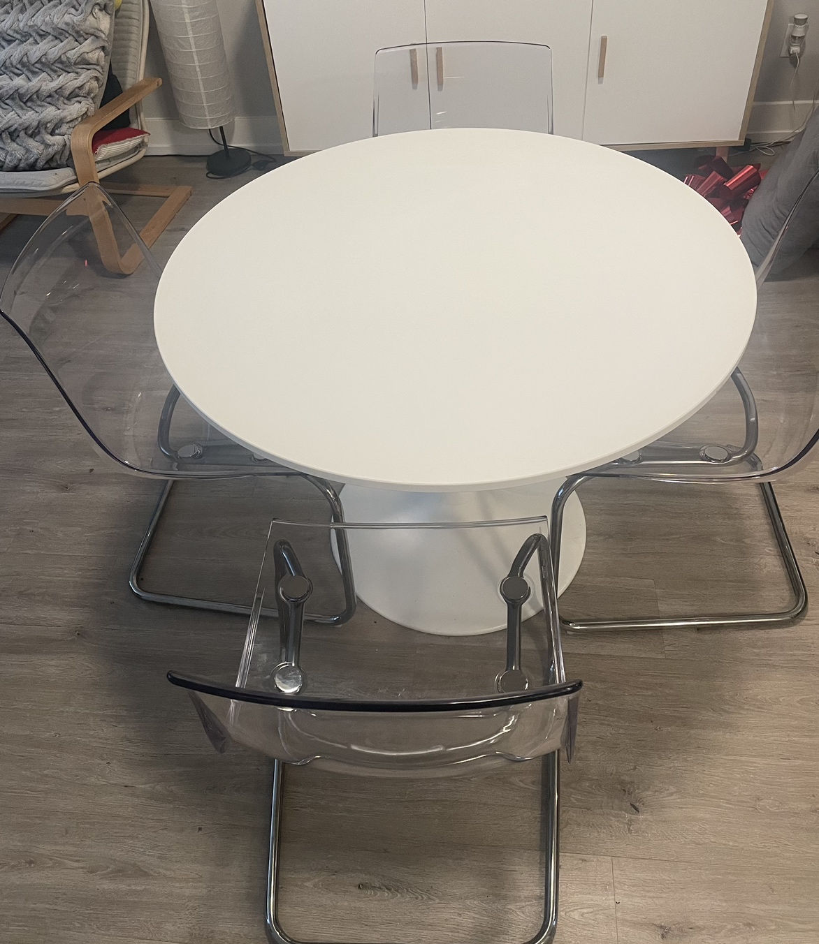 Ikea round table white - photo 3