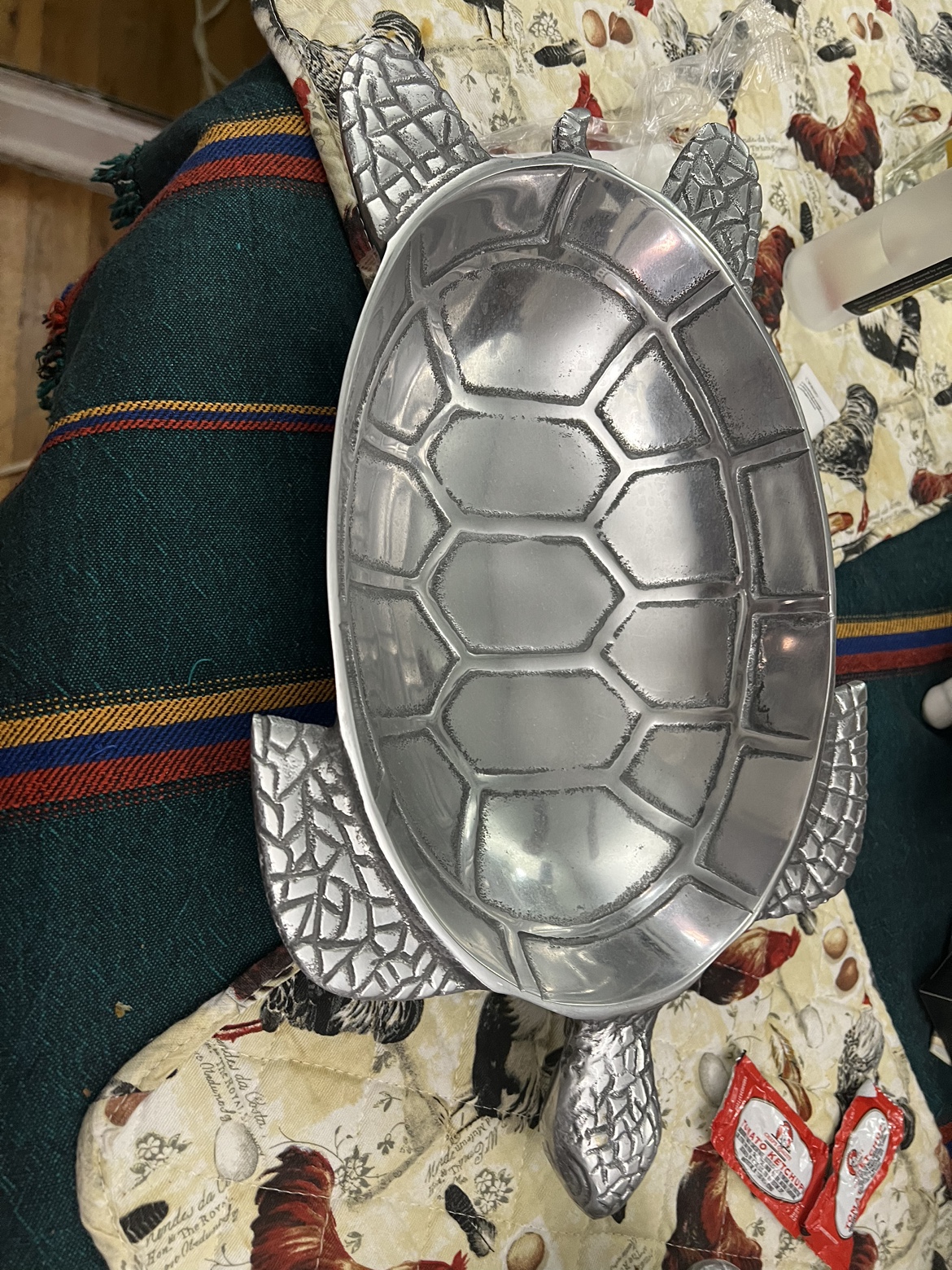 Turtle tray sterling  2 turtles tray for $30 - photo 2