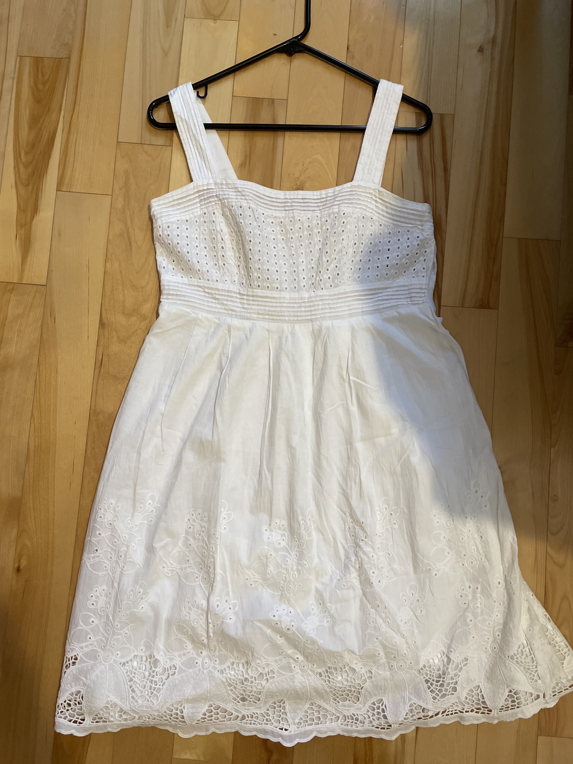 White summer cotton dress