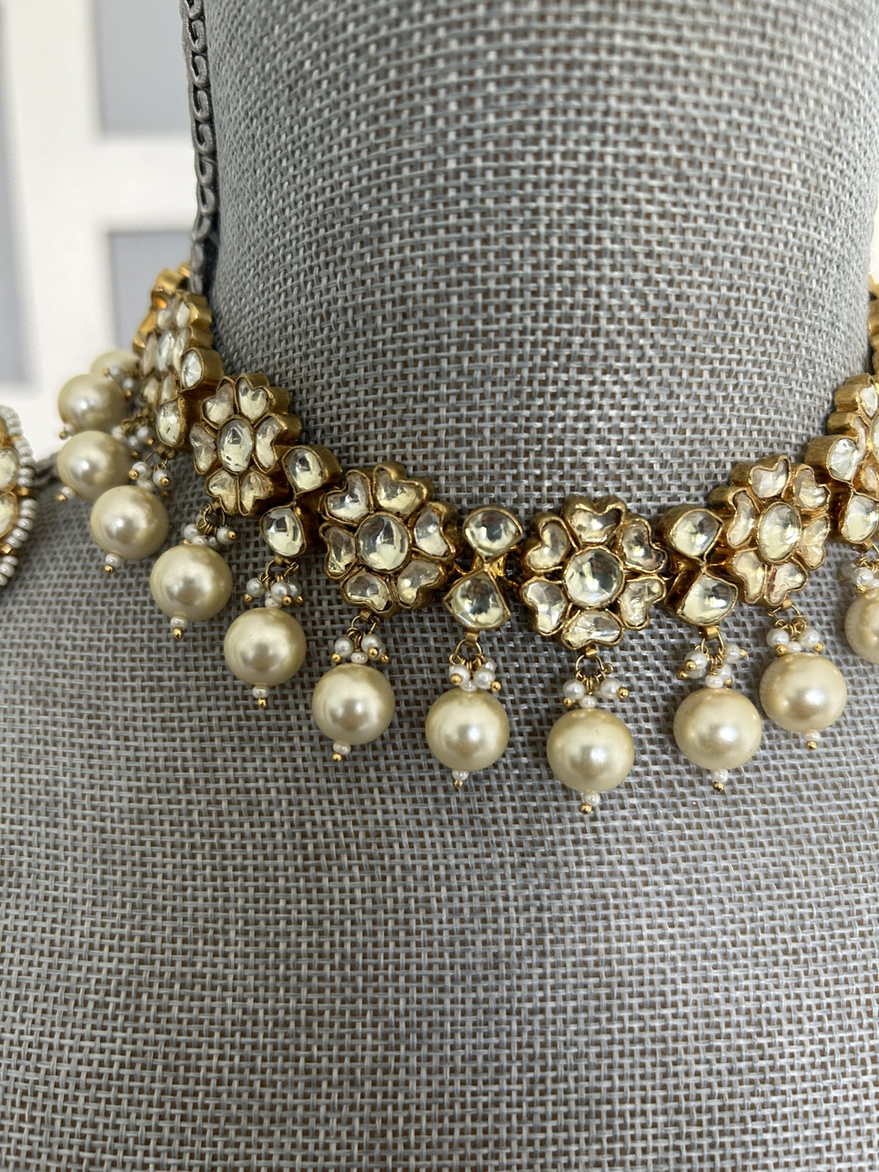 Necklace Earrings Set Indian Wedding - photo 2