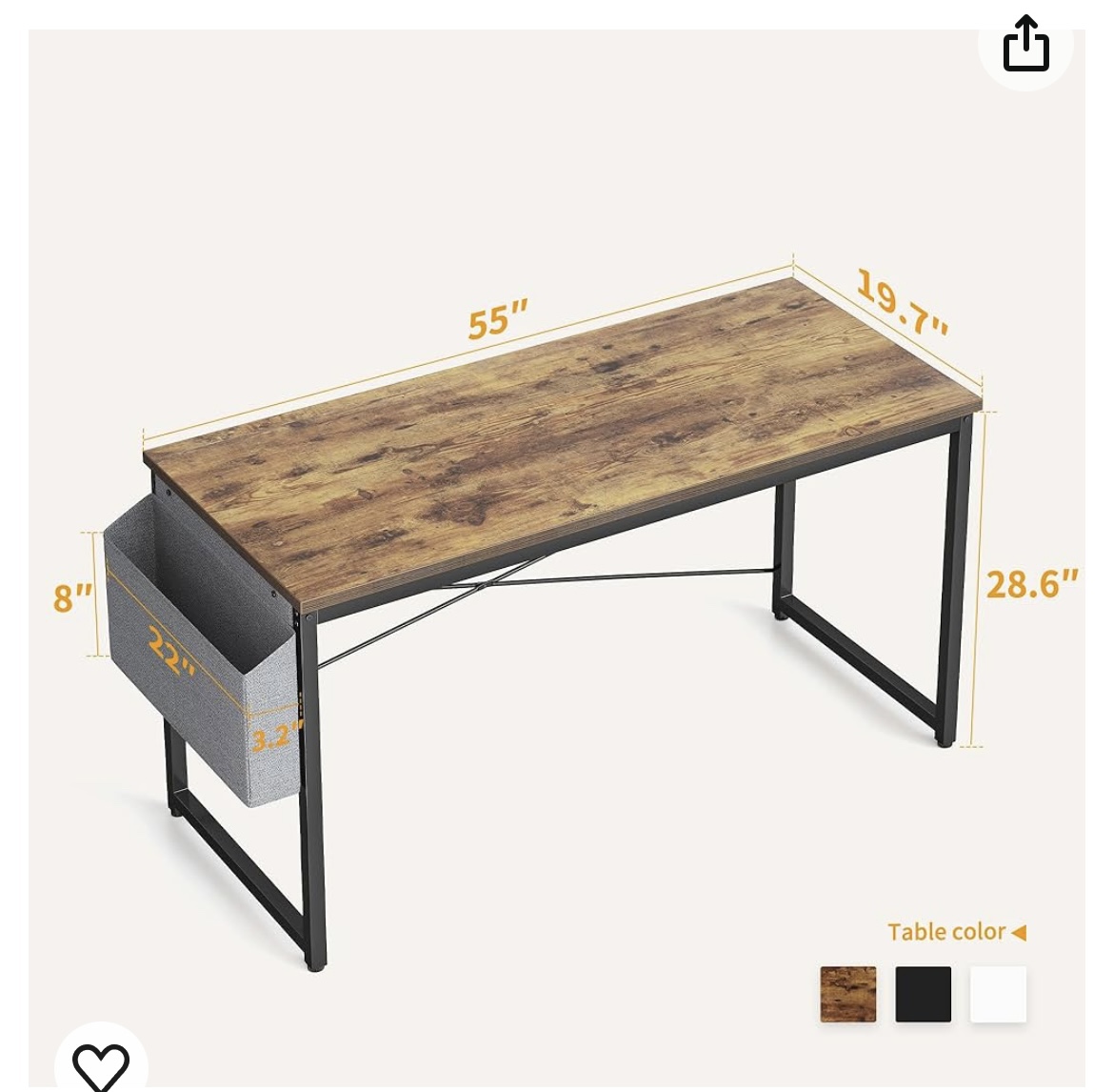 Large wooden desk - photo 2