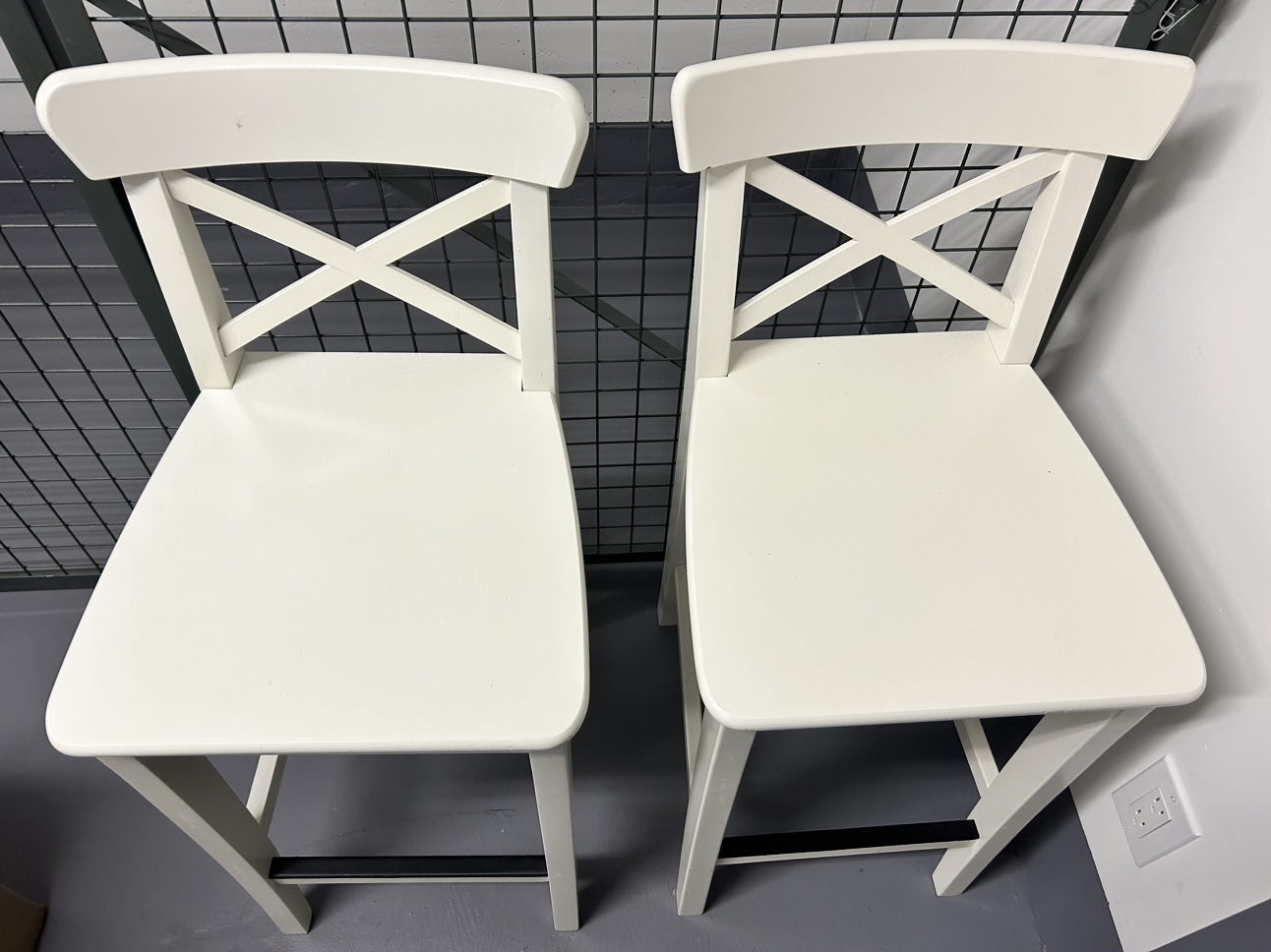 Ikea ingolf bar chair x2 - photo 3