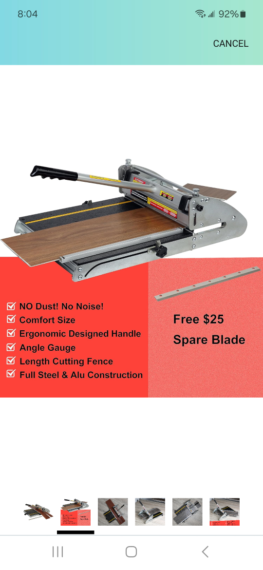 Cutterex 13" 360°  vinyl floor cutter - photo 2