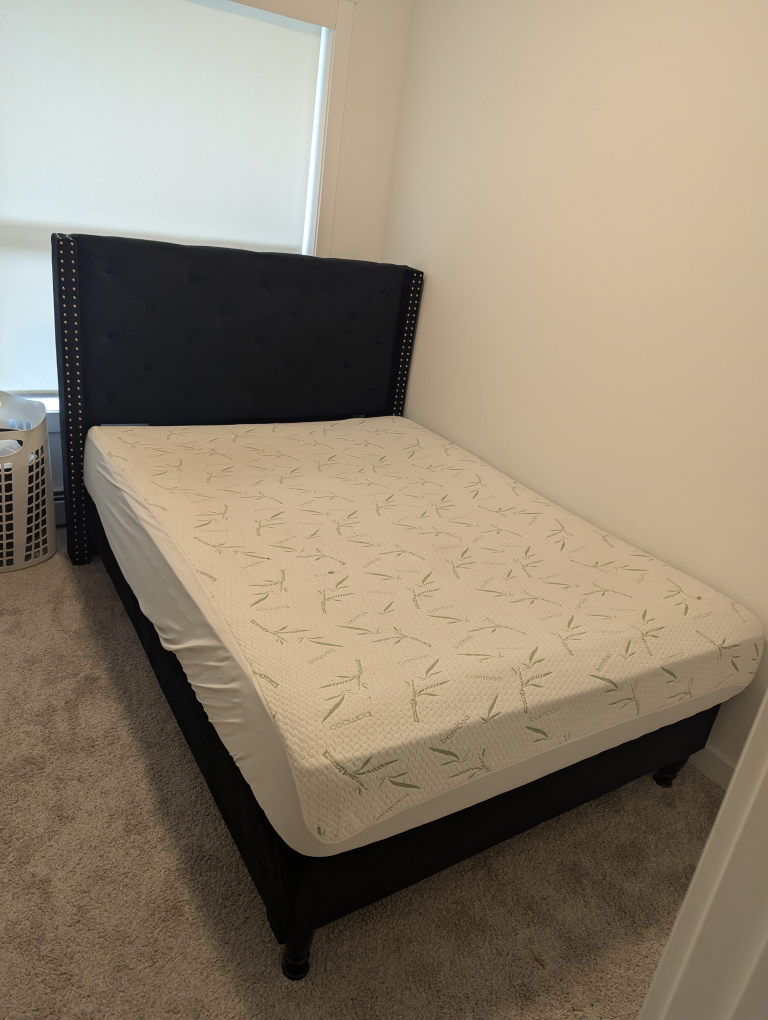 Bed Frame + Comfy Mattress