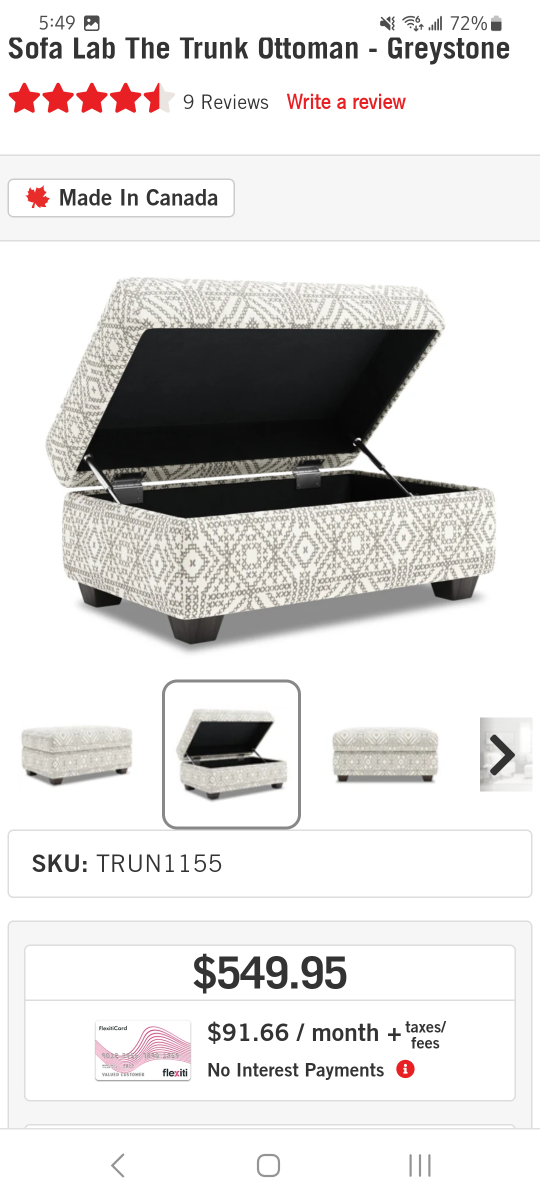 Ottoman with Storage - photo 3