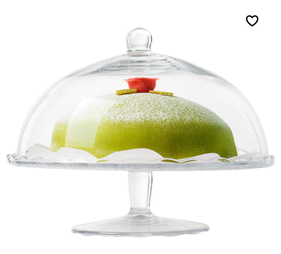 ARV BRÖLLOP Cake stand with lid, clear glass, 29 cm (11 ") - photo 2