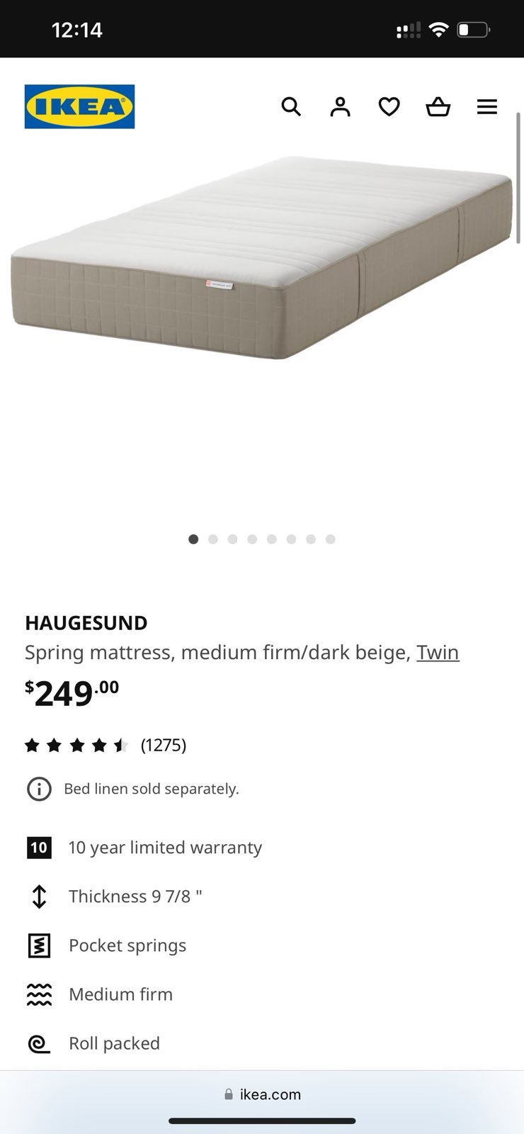 Twin Mattress (Firm) + protector
