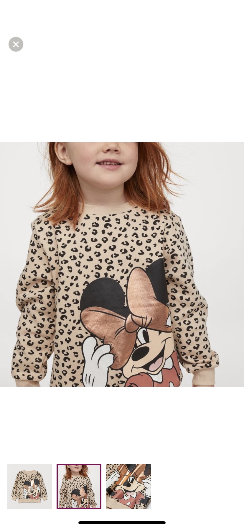 BNWT H&M Sweatshirt Minnie Mouse - Size 6 image indicator(2)
