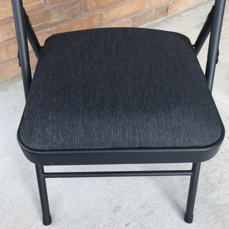 FOLDING CHAIRS GREY FABRIC PADDED - photo 2
