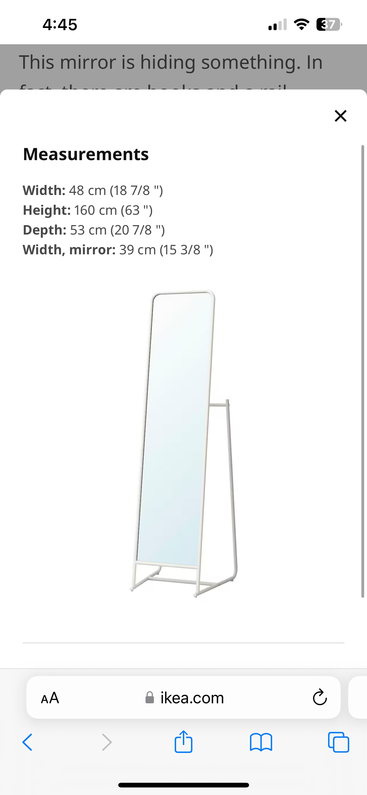 Full length mirror - photo 4