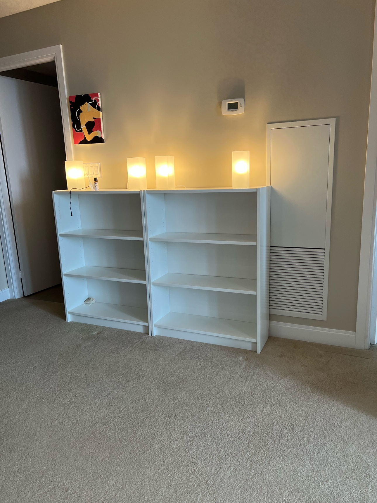 2 Billy IKEA Bookshelves - fully assembled