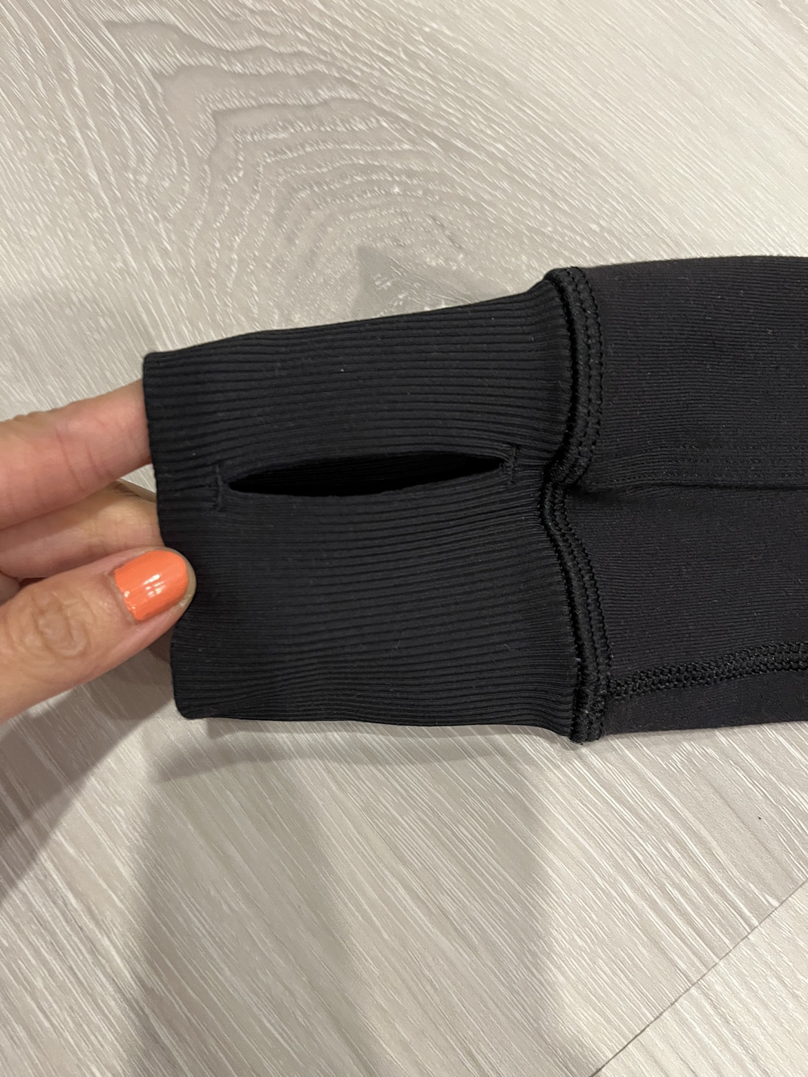 Lululemon Size 2 Black zip up image indicator(4)