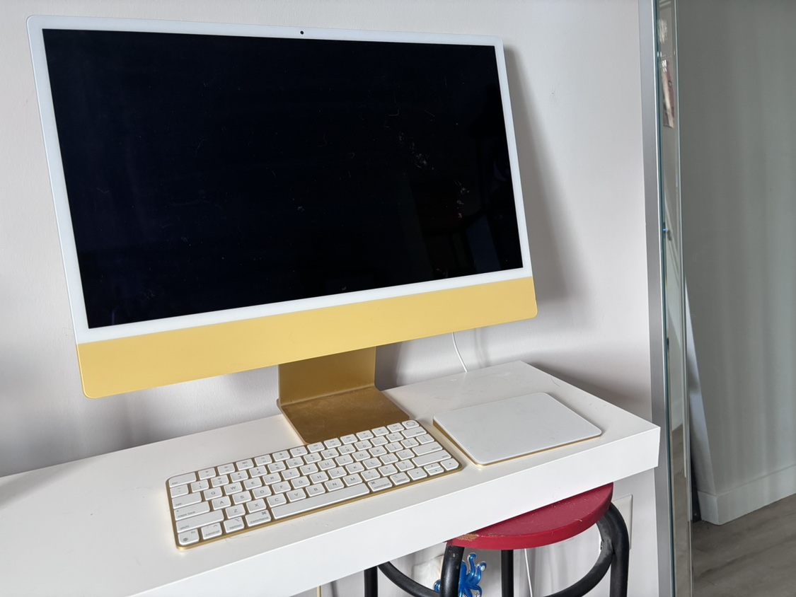 24 inch yellow iMac
