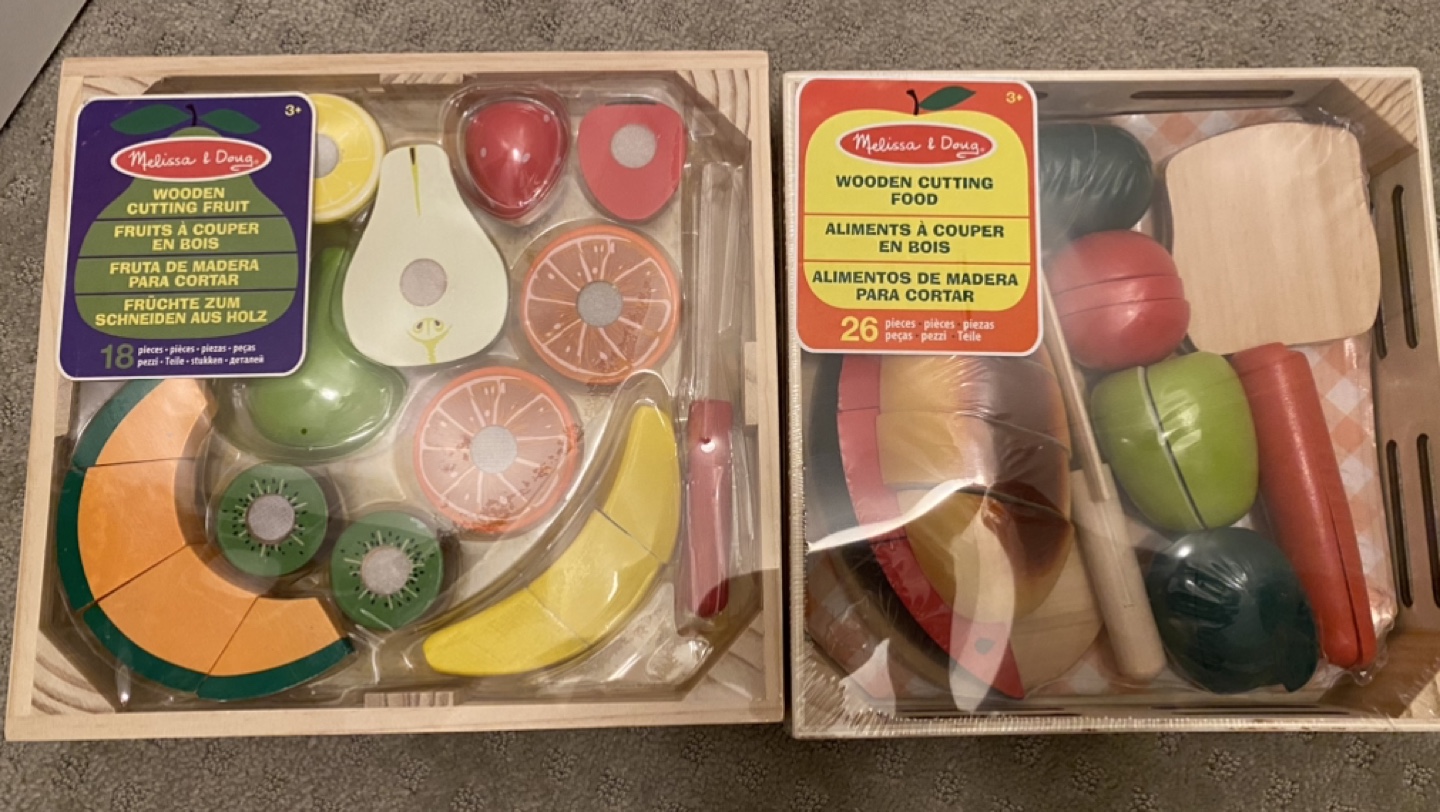 Melissa & Doug Wooden Cutting Fruit/Food Toys thumbnail