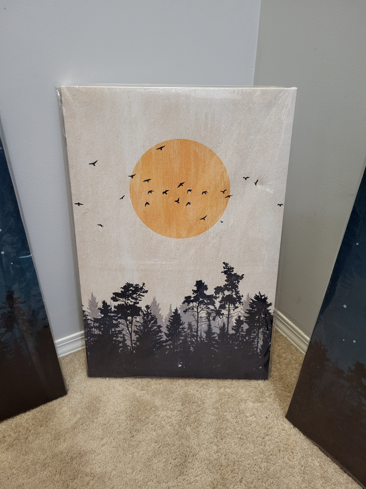 3 panel boho canvas wall art set image indicator(3)