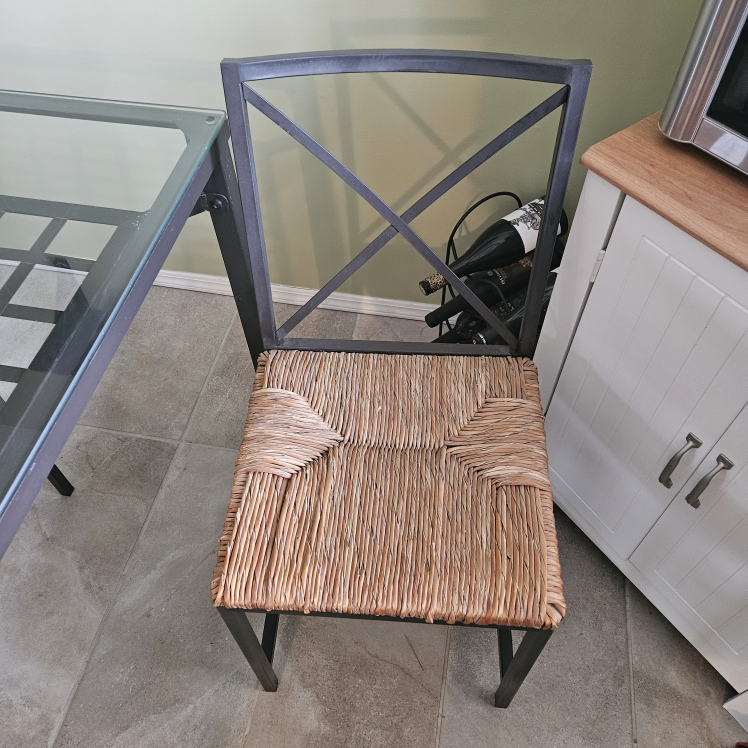 Glass & Metal Dining Room Table - photo 4