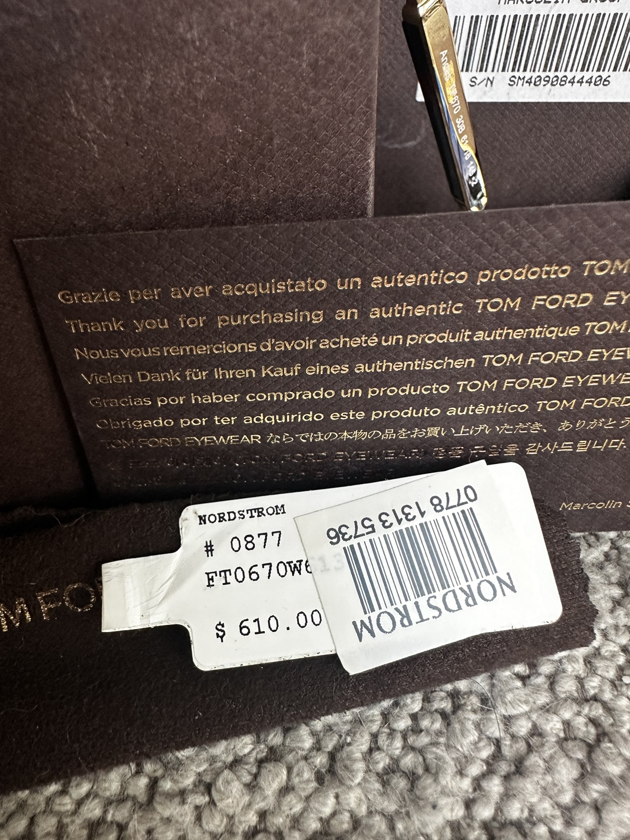 Tom Ford gold aviator unisex sunglasses - photo 4