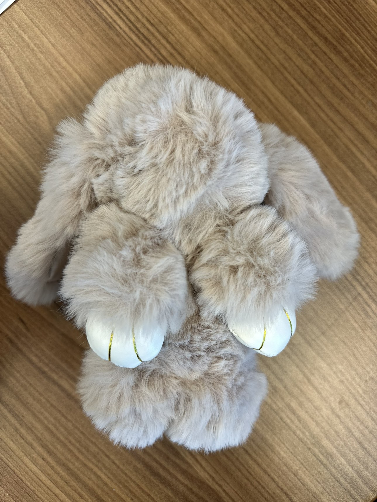 New super soft fuzzy bunny keychain image indicator(2)