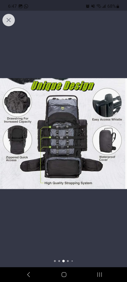 camo hunting / camping backpack. external frame - photo 3
