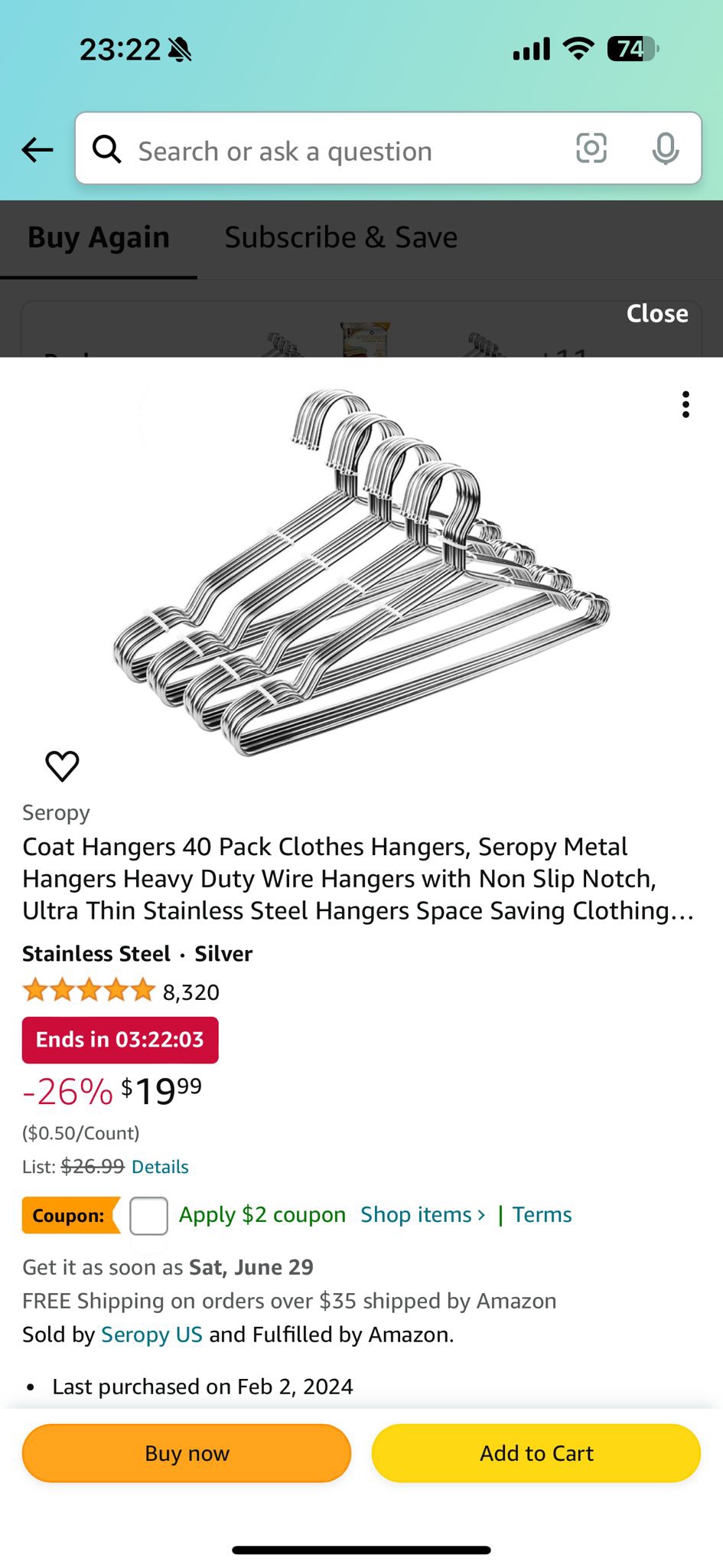 Metal coat hangers