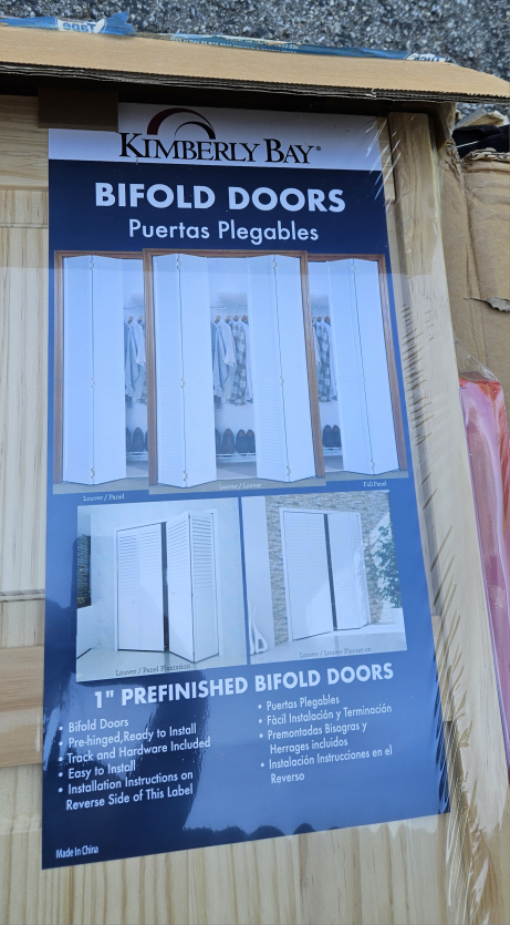 Panelled Wood Unfinished Bi-Fold Door - photo 2